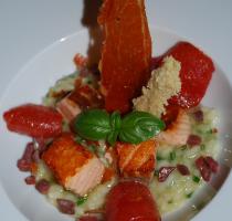 Risotto et saumon